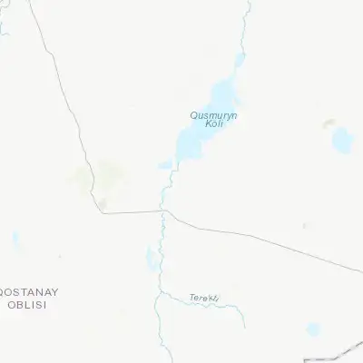 Map showing location of Qusmuryn (52.451440, 64.616820)