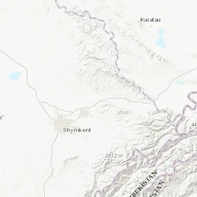 Map showing location of Sastobe (42.553300, 69.998350)