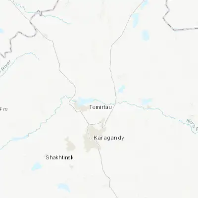 Map showing location of Tokarevka (50.115730, 73.160340)