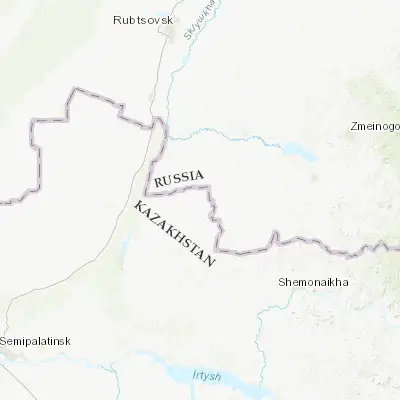 Map showing location of Zhezkent (50.931120, 81.361500)