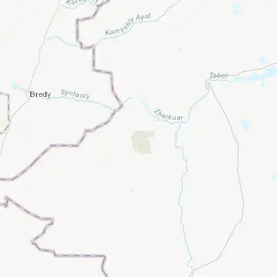 Map showing location of Zhitikara (52.190190, 61.198940)