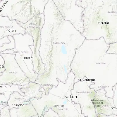 Map showing location of Baringo (0.466670, 35.966670)