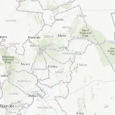 Map showing location of Chuka (-0.333160, 37.645870)