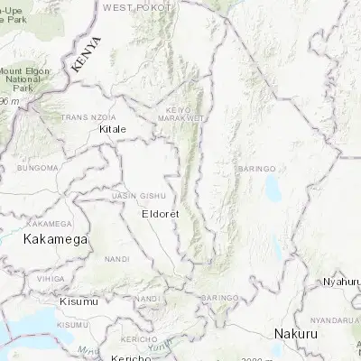 Map showing location of Iten (0.670280, 35.508060)