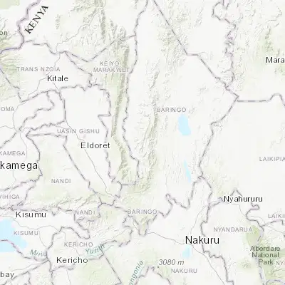 Map showing location of Kabarnet (0.491940, 35.743030)