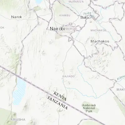 Map showing location of Kajiado (-1.852380, 36.776830)