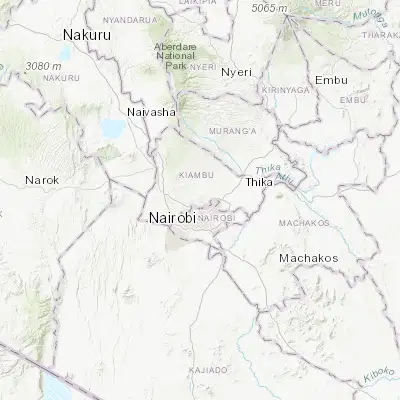 Map showing location of Kiambu (-1.171390, 36.835560)