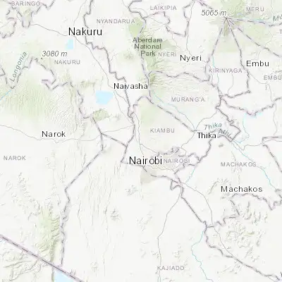 Map showing location of Limuru (-1.113600, 36.642050)