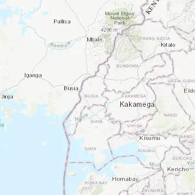 Map showing location of Lugulu (0.393370, 34.303990)