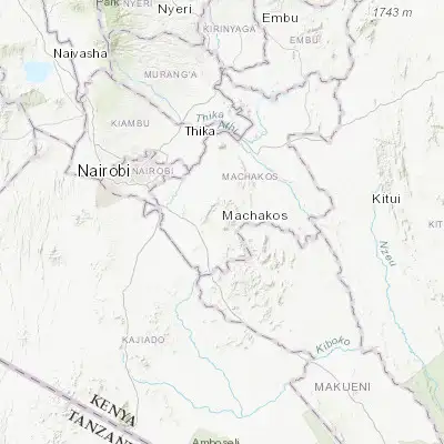 Map showing location of Machakos (-1.522330, 37.265210)