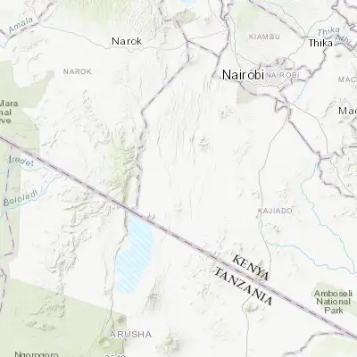 Map showing location of Magadi (-1.901220, 36.287000)
