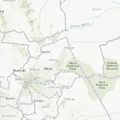 Map showing location of Maua (0.233200, 37.940860)