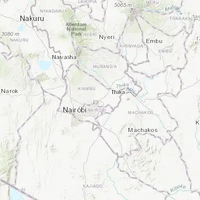 Map showing location of Ruiru (-1.146650, 36.960870)