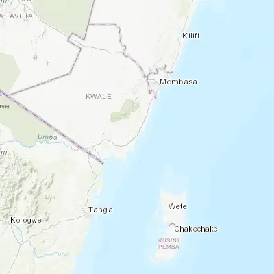 Map showing location of Sawa Sawa (-4.471660, 39.484630)
