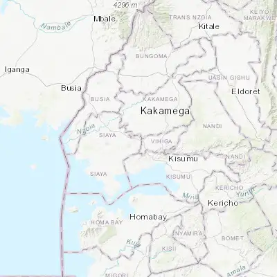 Map showing location of Yala (0.094380, 34.536020)