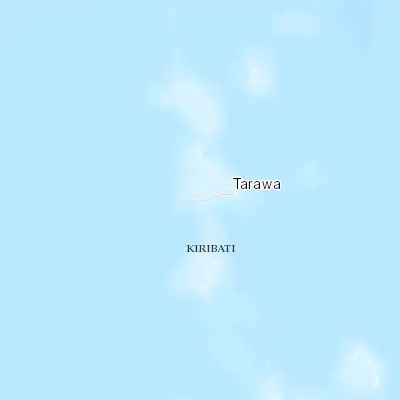 Map showing location of Bairiki Village (1.329240, 172.975220)