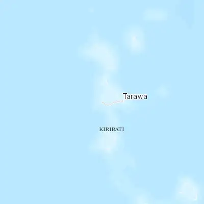Map showing location of Betio Village (1.357970, 172.921050)
