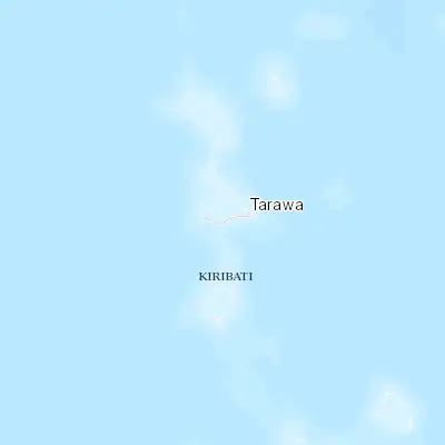 Map showing location of Teaoraereke Village (1.333090, 173.011620)