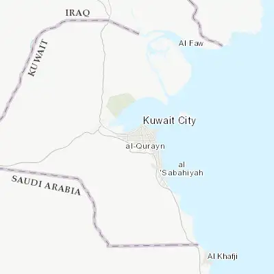 Map showing location of Ar Rābiyah (29.295000, 47.933060)