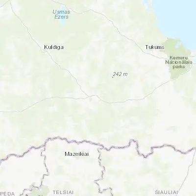 Map showing location of Brocēni (56.678900, 22.569450)