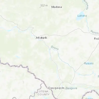Map showing location of Līvāni (56.354310, 26.175790)