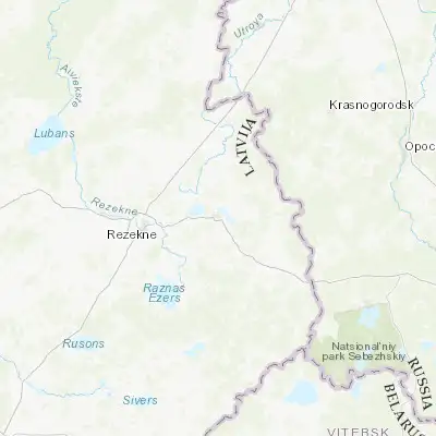 Map showing location of Ludza (56.539580, 27.718910)