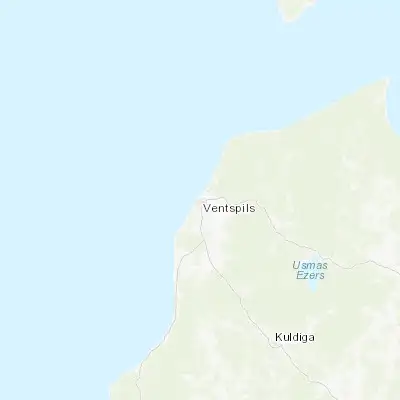 Map showing location of Ventspils (57.394850, 21.561210)