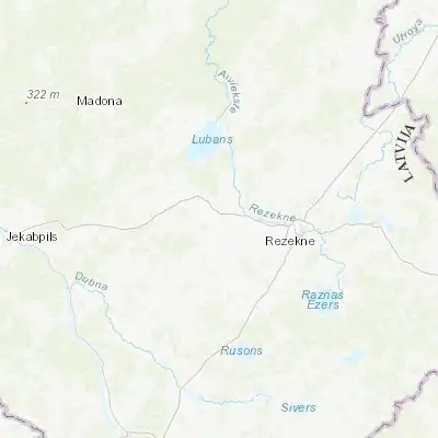 Map showing location of Viļāni (56.552530, 26.924490)