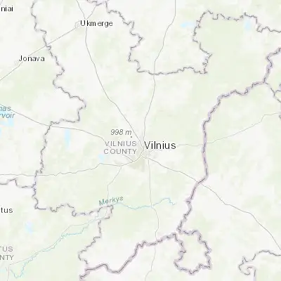 Map showing location of Fabijoniškės (54.733330, 25.241670)