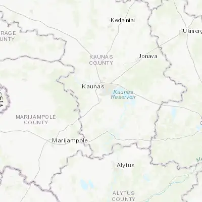 Map showing location of Garliava (54.821390, 23.871300)