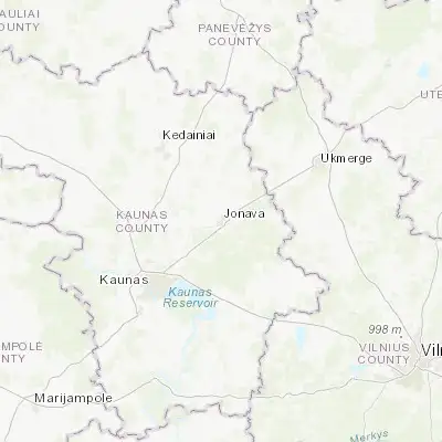 Map showing location of Jonava (55.080140, 24.275440)