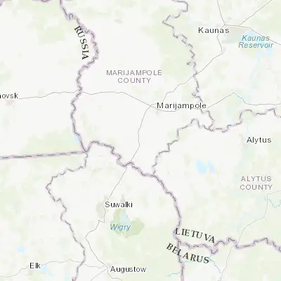 Map showing location of Kalvarija (54.417000, 23.223000)
