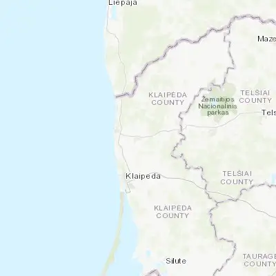 Map showing location of Kretinga (55.888800, 21.244480)