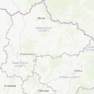 Map showing location of Kupiskis (55.840270, 24.979760)