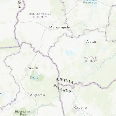 Map showing location of Lazdijai (54.233260, 23.514660)