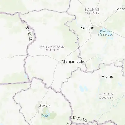 Map showing location of Marijampolė (54.559910, 23.354120)