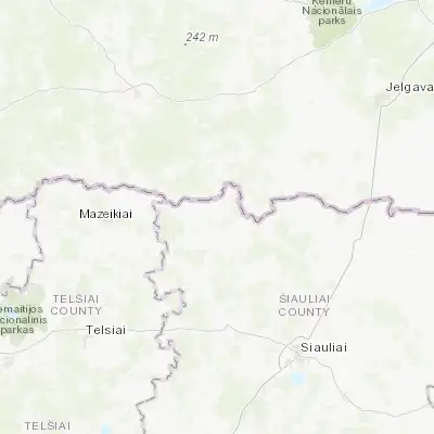 Map showing location of Naujoji Akmene (56.316670, 22.900000)
