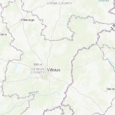 Map showing location of Nemenčinė (54.847760, 25.469920)