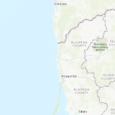 Map showing location of Palanga (55.917500, 21.068610)