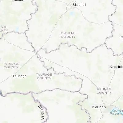 Map showing location of Raseiniai (55.379730, 23.123860)