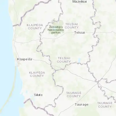 Map showing location of Rietavas (55.727080, 21.923430)