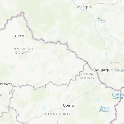 Map showing location of Rokiškis (55.958670, 25.594660)