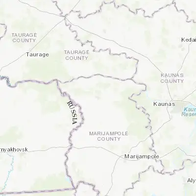 Map showing location of Šakiai (54.953390, 23.047790)