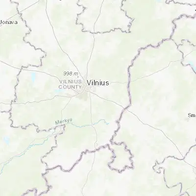 Map showing location of Skaidiškės (54.613980, 25.395730)