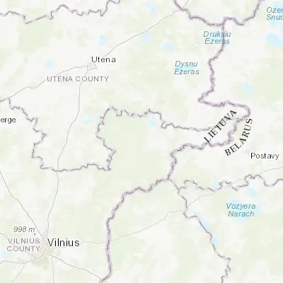 Map showing location of Švenčionėliai (55.161630, 26.001770)