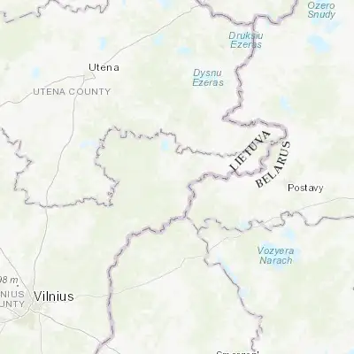 Map showing location of Švenčionys (55.135000, 26.159000)