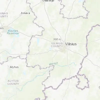 Map showing location of Trakai (54.637830, 24.934330)
