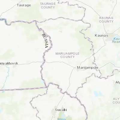 Map showing location of Vilkaviskis (54.651670, 23.032220)