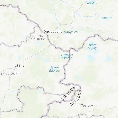Map showing location of Visaginas (55.596780, 26.439840)