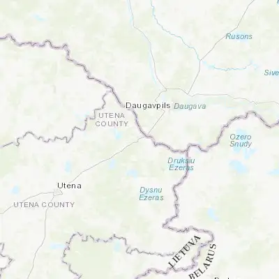 Map showing location of Zarasai (55.732250, 26.251150)